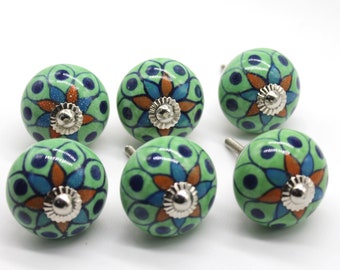 Grande forma rotonda Crater Knob, Grande manopola armadio artistico e mobili hardware, maniglie decorative, Dresser Knob