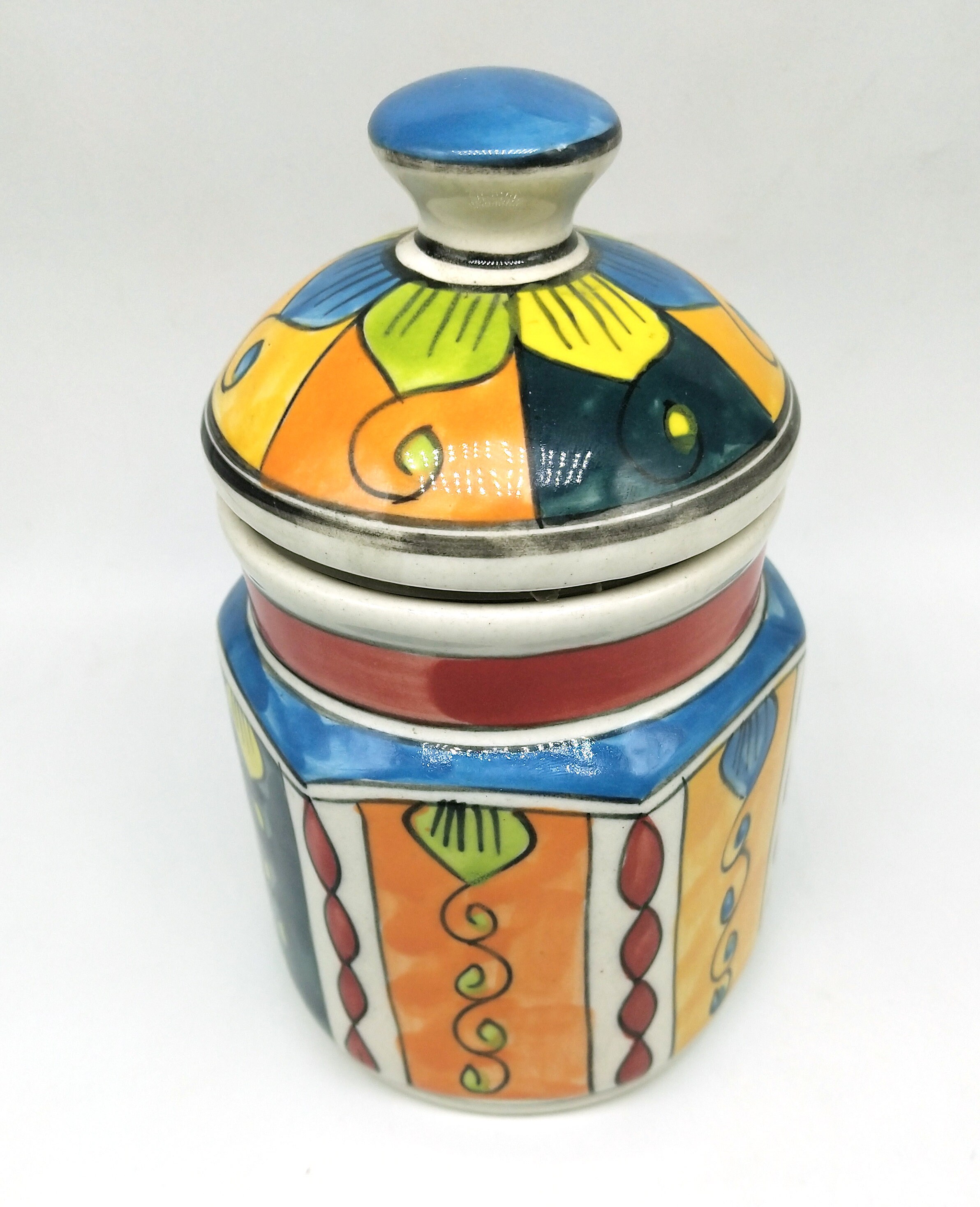 Ceramic Jar with Lid Wheel Thrown Pottery Kitchen Storage Etsy