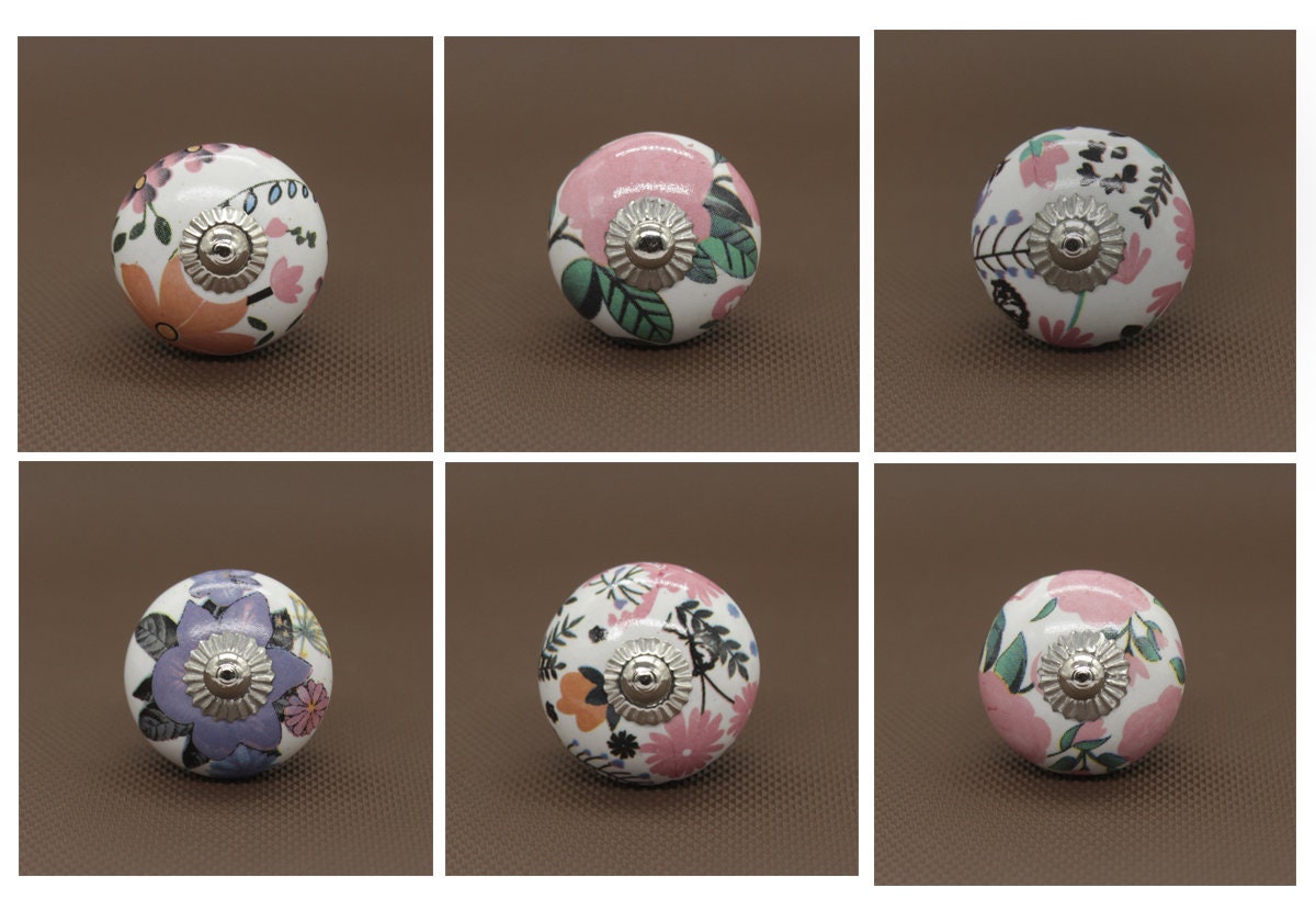 Tuscany Collection Mt. Oliveto Hand Painted Ceramic Knob - Knobs - View #3