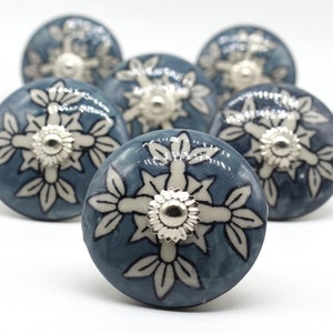 Brilliantly Hand Painted Ceramic knobs / Ceramic Drawer Pulls / Cabinet Knobs/ Kitchen Cabinet Door Handles / Cupboard Knobs