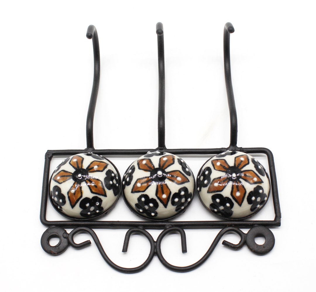 Handmade Designed Ceramic Wall Hooks Artistic Wall Hooks Etsy