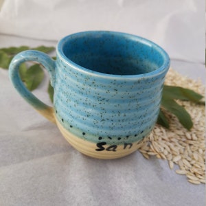 Ceramic Hand Painted Cup / Wheel Thrown Pottery / Kitchen Mug / Hand Painted  Mug / Coffee Mug / Tea Mug / Cup for Tea/  Drinkware