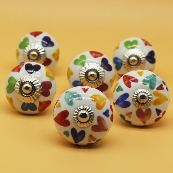 Round shape Hand painted ceramic knob,Hand painted ceramic knob, Decorative knob,drawer pull