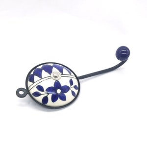 Ceramic Hand Painted Coat Hooks / Bathroom Hooks / Decorative Hooks Kitchen Wall Hooks / Coat Hangers /Towel Hanger Colorful Hooks