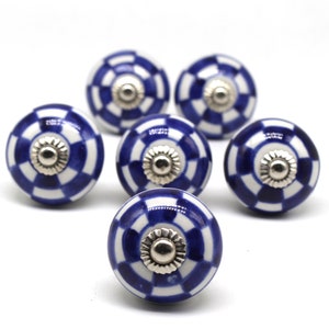 Brilliantly Hand Painted Ceramic knobs / Ceramic Drawer Pulls / Cabinet Knobs/ Kitchen Cabinet Door Handles / Cupboard Knobs