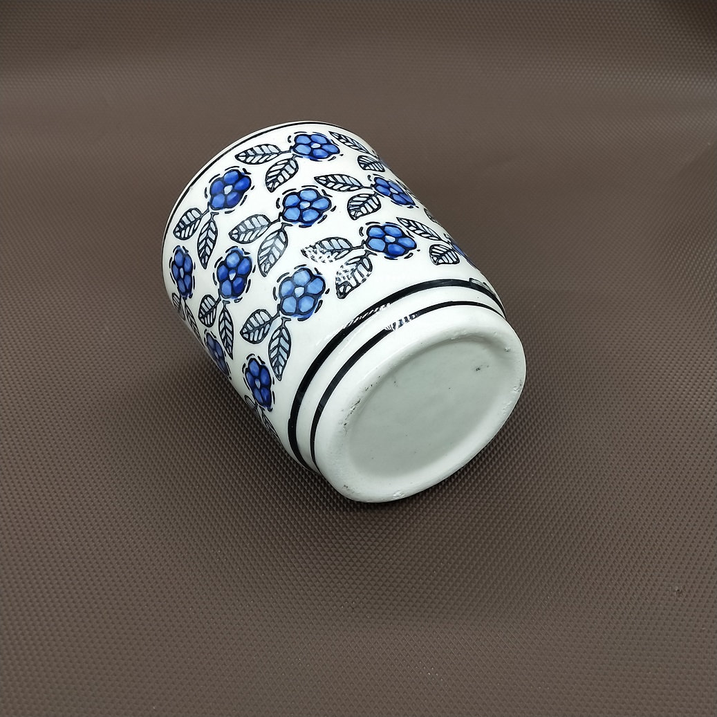 3 Holes Ceramic Hand Painted Tooth Brush Holder / Razor Holder ...