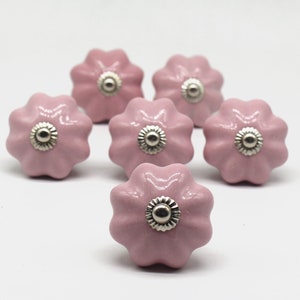Brilliantly Hand Painted Ceramic knobs / Ceramic Drawer Pulls / Cabinet Knobs/ Kitchen Cabinet Door Handles / Cupboard Knobs