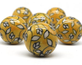 Brilliantly Hand Painted Ceramic knobs / Ceramic Drawer Pulls / Cabinet Knobs/ Kitchen Cabinet Door Handles / Cupboard Knobs