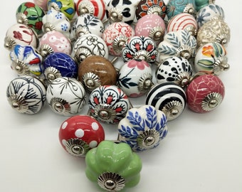 Knobs and Pulls, Assorted Door Knobs for Kitchen furniture, Ceramic knobs,Drawer pulls,knobs, Furniture knobs, Dresser Knobs Pulls