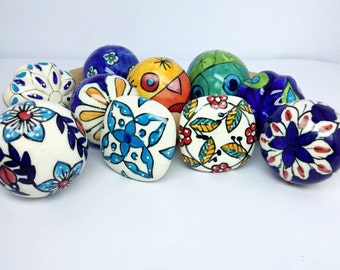 Ceramic Hand Painted Assorted Wine Bottle Stopper, Bottle Stopper, Bottle Tops