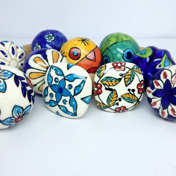 Tappo per bottiglia di vino in ceramica dipinto a mano, tappo per bottiglia, tappi per bottiglia