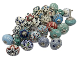 Surprise Ceramic knobs lot / Get knob in 1 USD / Stock Clearance Sale / Ceramic Knob / Cabinet Knobs / Assorted Ceramic Hand Made Knobs