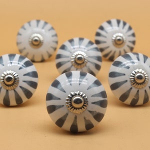 Brilliantly Hand Painted Ceramic knobs / Ceramic Drawer Pulls / Cabinet Knobs/ Kitchen Cabinet Door Handles / Cupboard Knobs