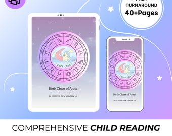 Baby Birth Chart Reading- Newborn Reading, Astrology Reading, Gift for Newborn, Custom Baby Gift, Child Astrology