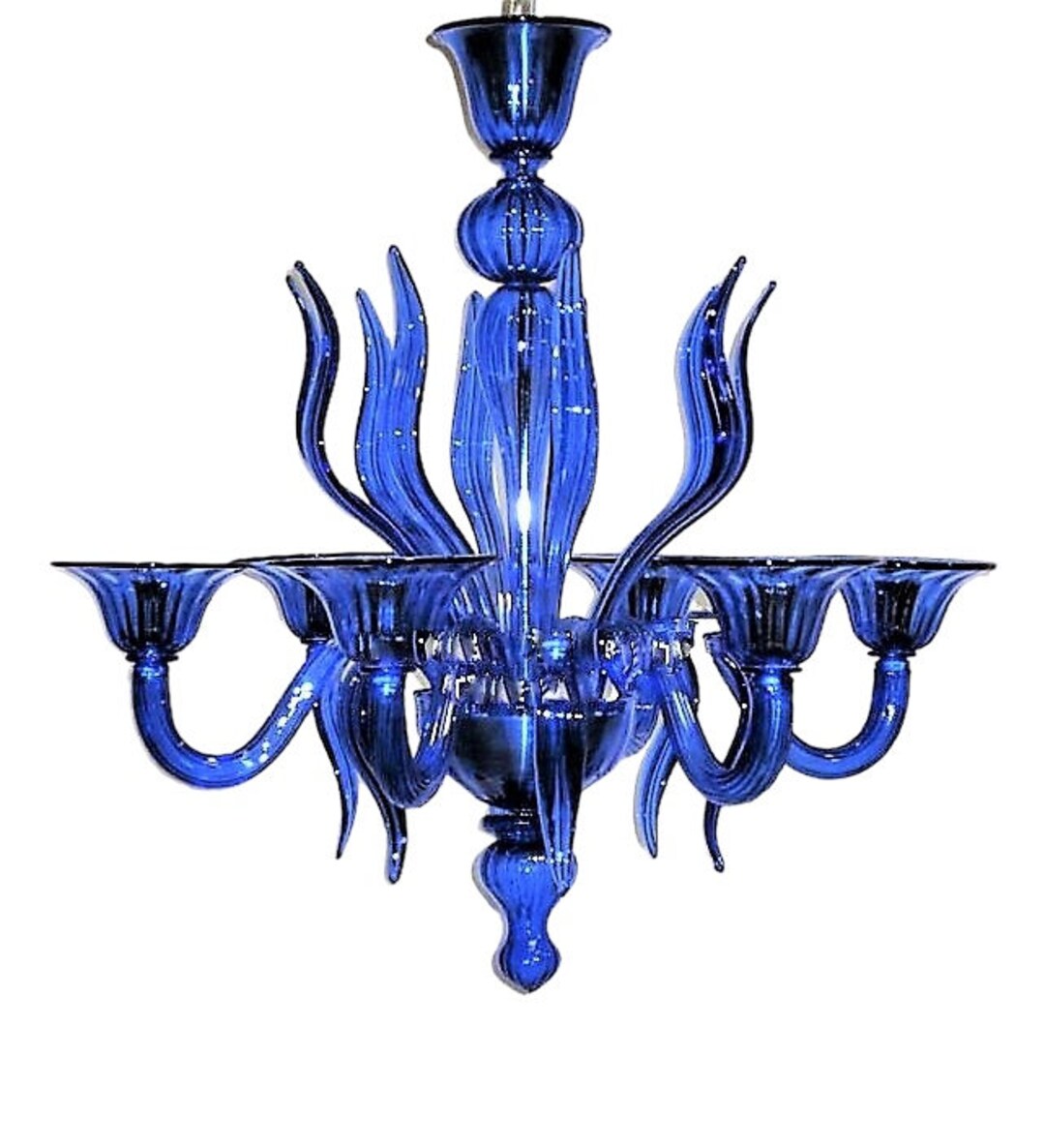 MURANO MORGILLO GLASS ムラノ 金彩ブルー双耳飾り グラス MURANO MORGILLO GLASS ムラノ 金彩ブルー双耳飾り グラス