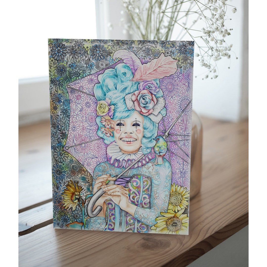 Art Nouveau Gift Pack of 10 Cards 5 X 7 Vintage Watercolor Victorian