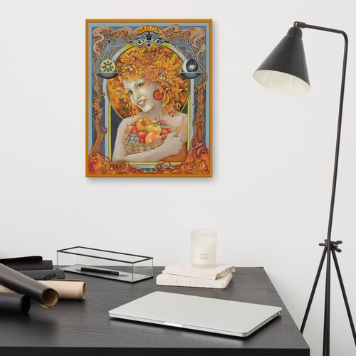 Mabon canvas print, Autumn equinox art, popular Mabon decor, Autumn wall art, pagan gifts for women, wiccan wheel of the year,