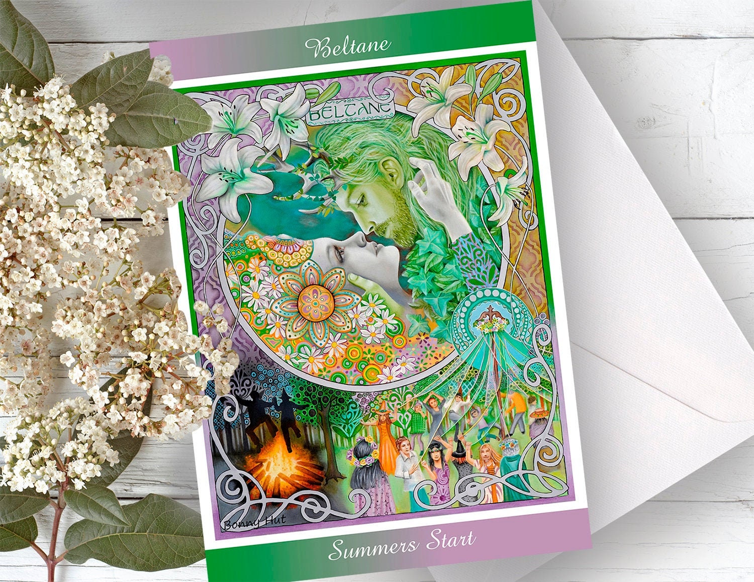 Beltane pagan greeting cards wiccan gifts witches calendar Etsy