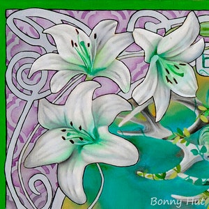 Beltane Wheel of the year wiccan decor Celtic art witchy image 5