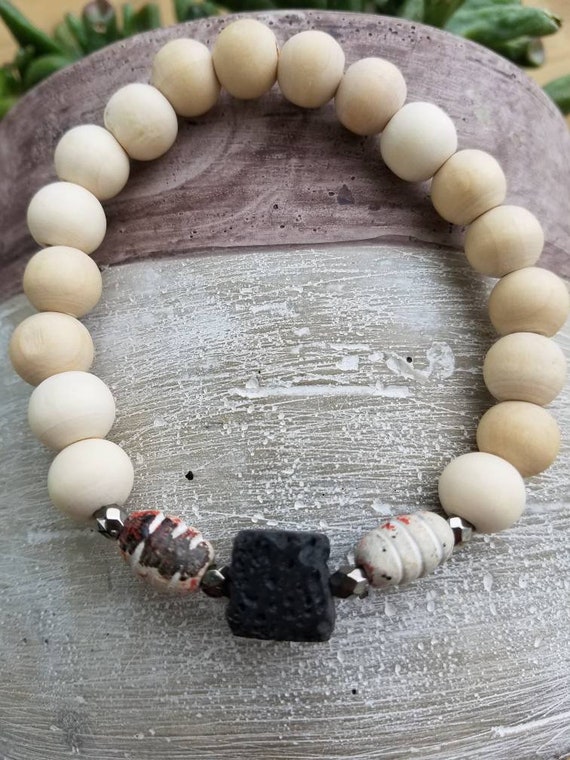 Lava Bracelet Essential Oils Mens Bracelets, Essential Oil