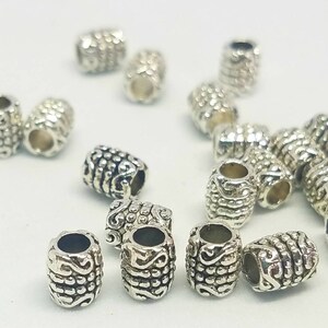 Dreadlock beads,small, Dread bead set,Tibetan silver, hair beads, dreadlocks accessories,hair jewelry,  hair beads,