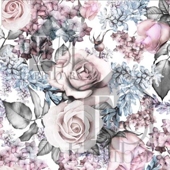 vintage floral cot sheet