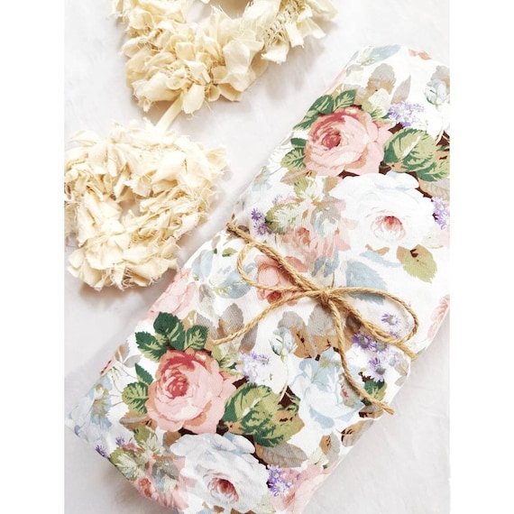 vintage floral cot sheet