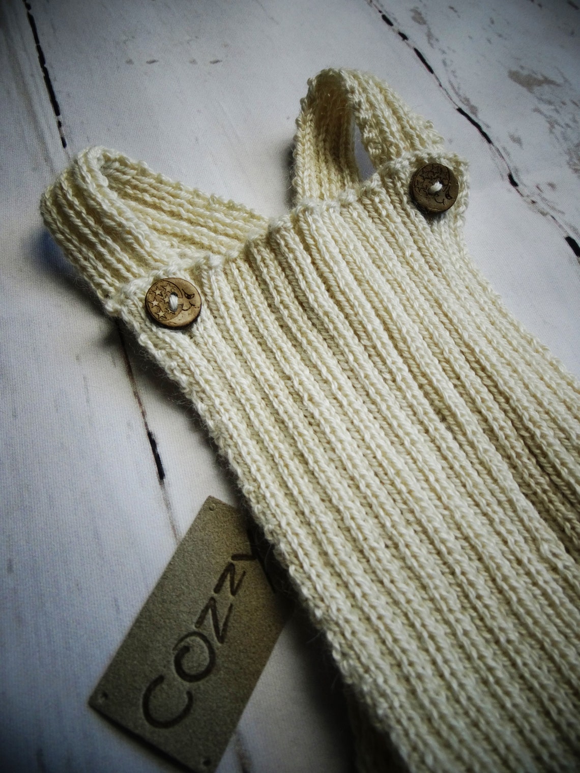 Baby Feather Knit and Double Gauze Rompers