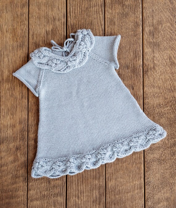 girls grey wool dress Girls Spring Dress, Toddler Summer Dress, A Line Babygirl Ruffle Dress,  Vintage Babygirl Clothes, Little Girl Embroidery Dresses