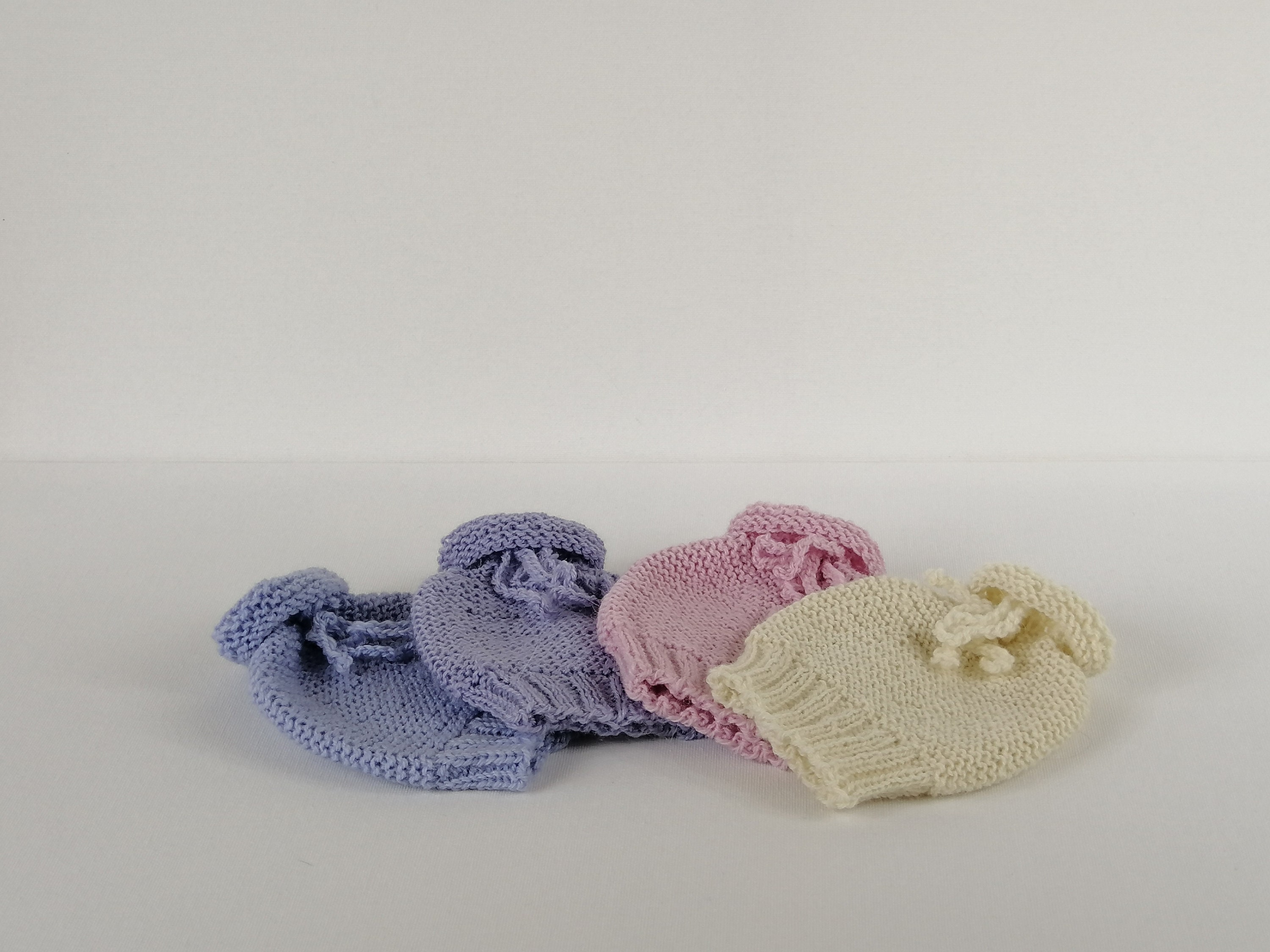 Knitted Baby Set, Woollen Premmie Set, Infant Vest and Hat, Handknit ...