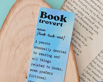 Booktrovert Bookmark || Bookish || Dictionary || Bookmark || BookdragonMarit