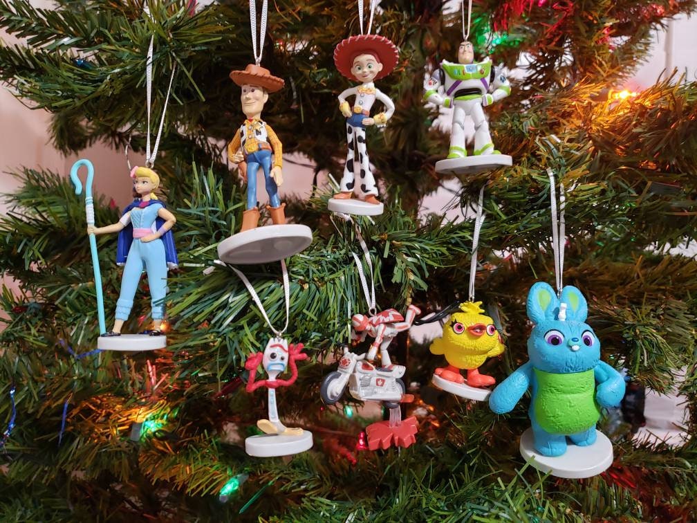 Toy Story 4 Christmas Ornament Set Bo Peep Woody Buzz Ducky Etsy