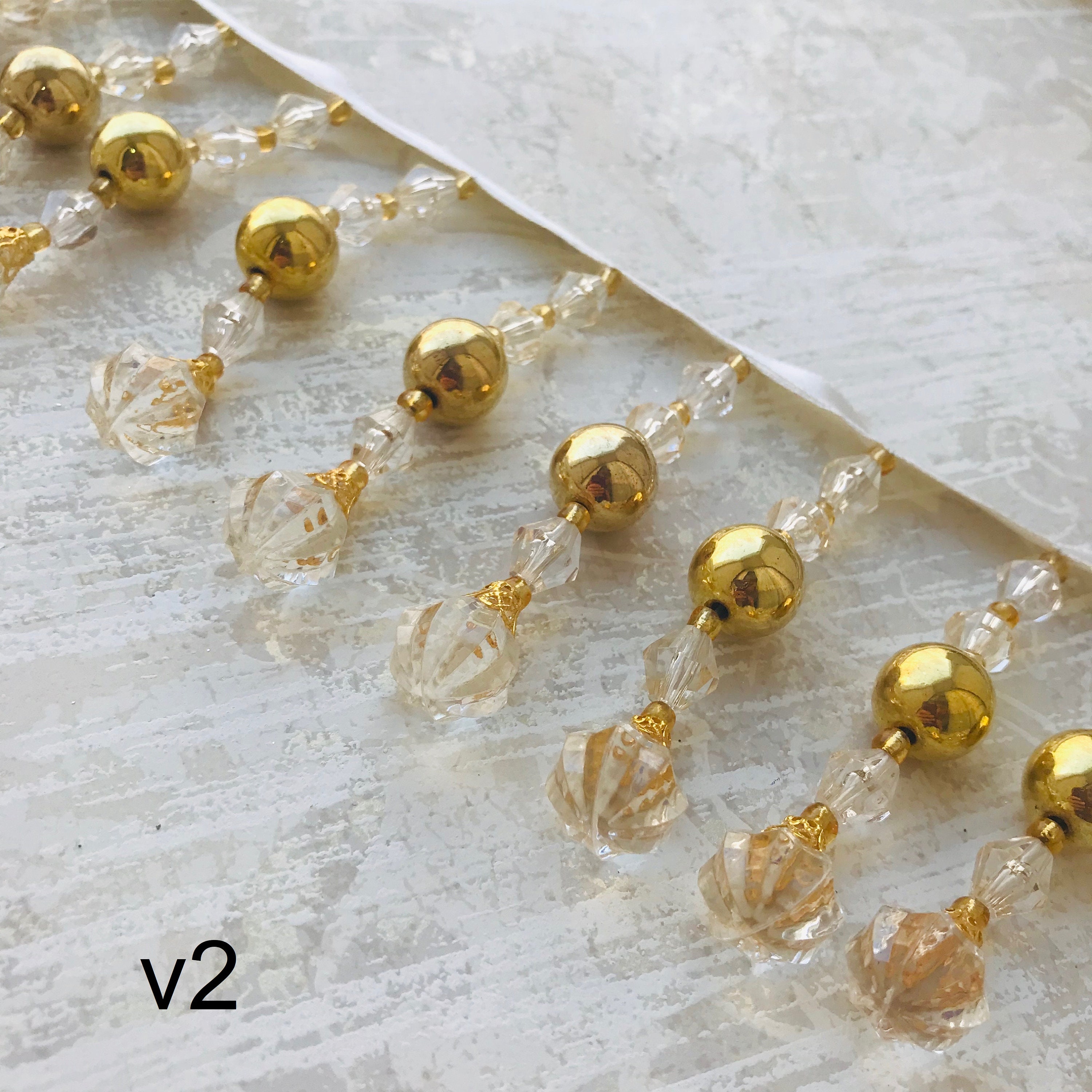 Glass Bead Decorative Trim 124 Etsy