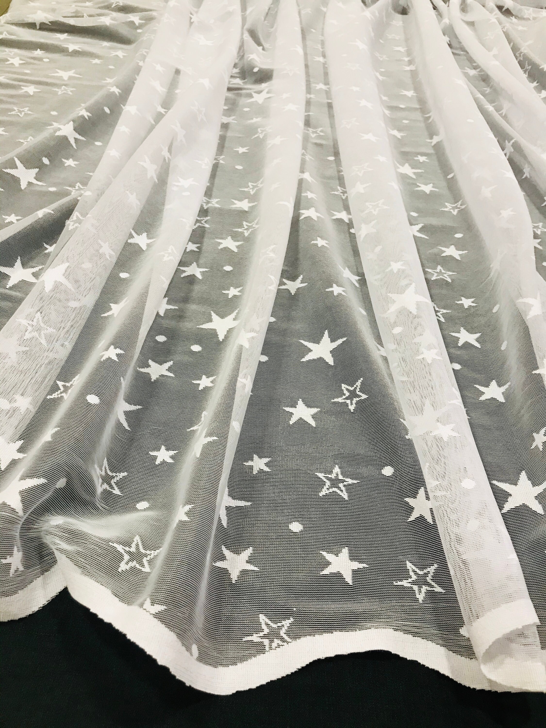 Stars Curtain By The Yard Window Treatment Etsy