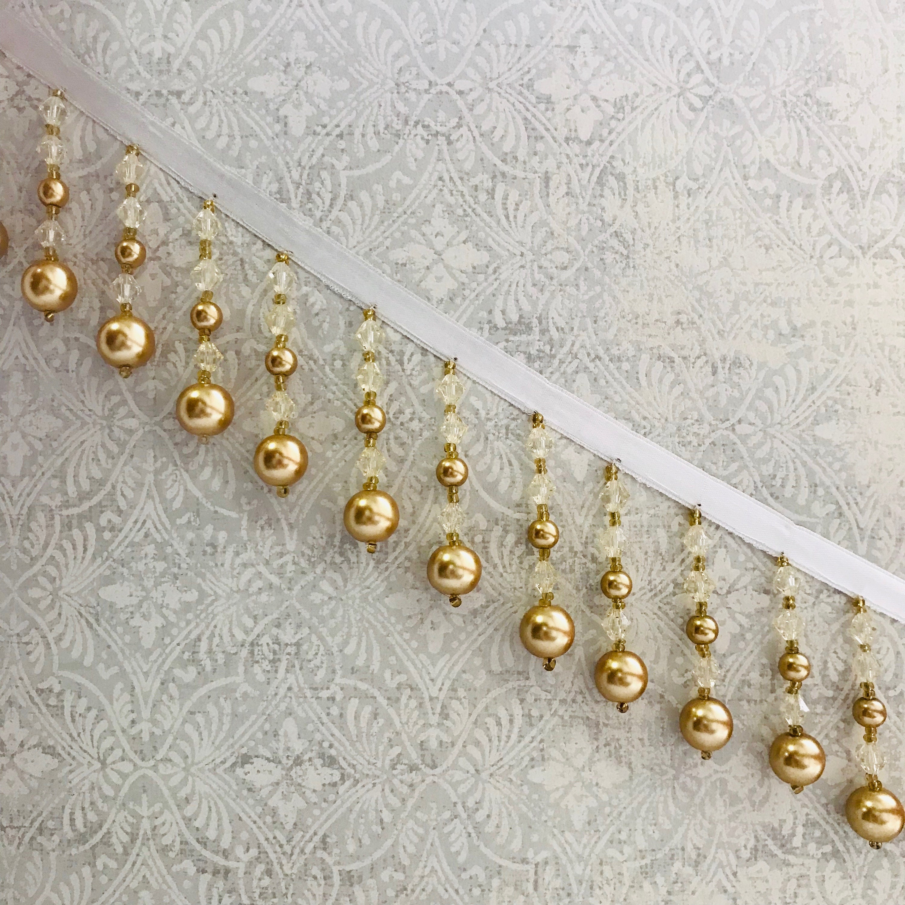 Glass Bead Decorative Trim 133 Etsy