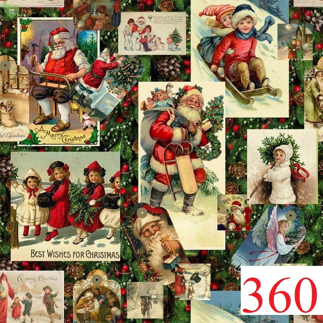 Christmas Fabric By The Yard. Quilting Fabric Etsy