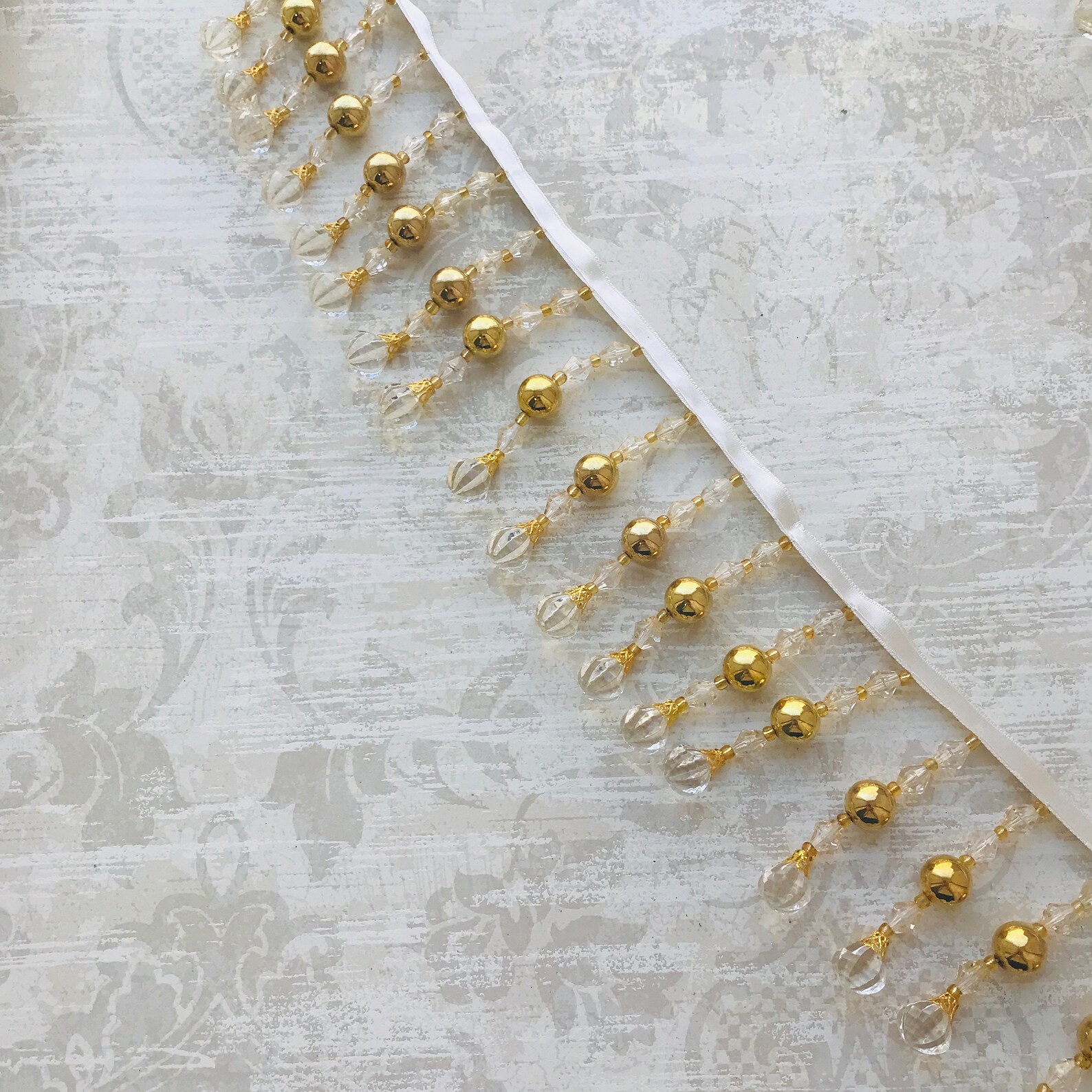 Glass Bead Decorative Trim 124 Etsy