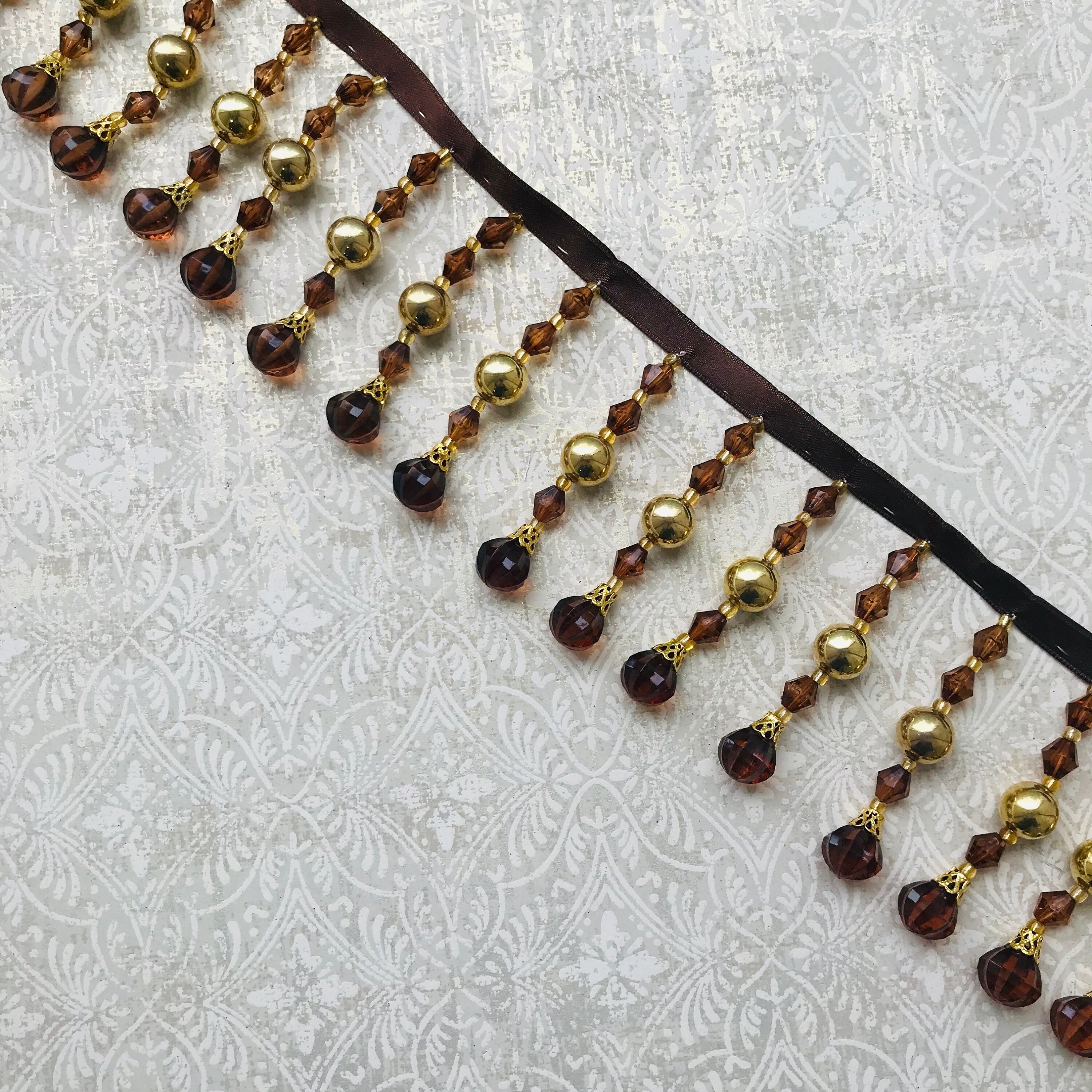 Glass Bead Decorative Trim 124 Etsy