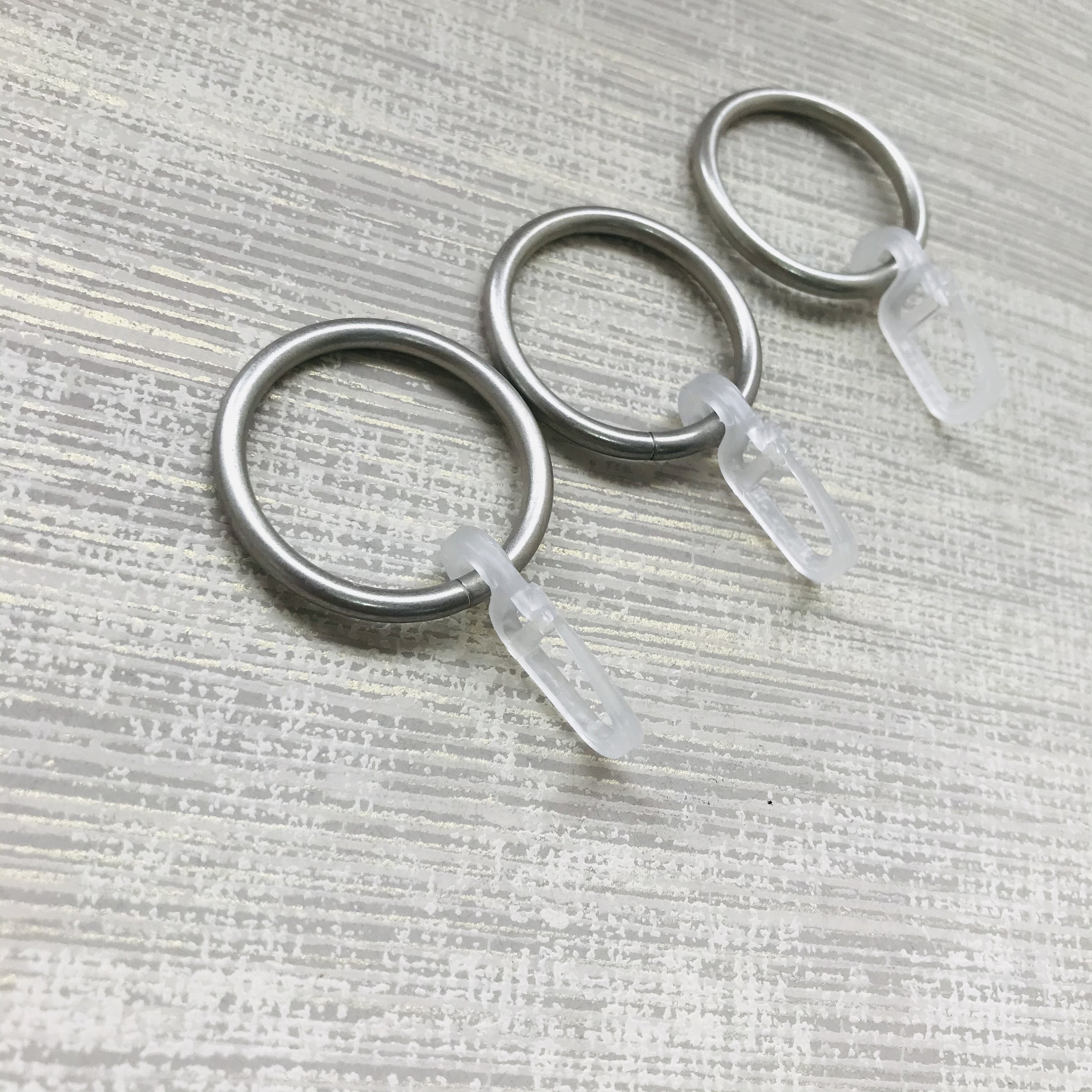 Rustproof Drapery Matte Stainless Steel Metal Curtain Rings Etsy