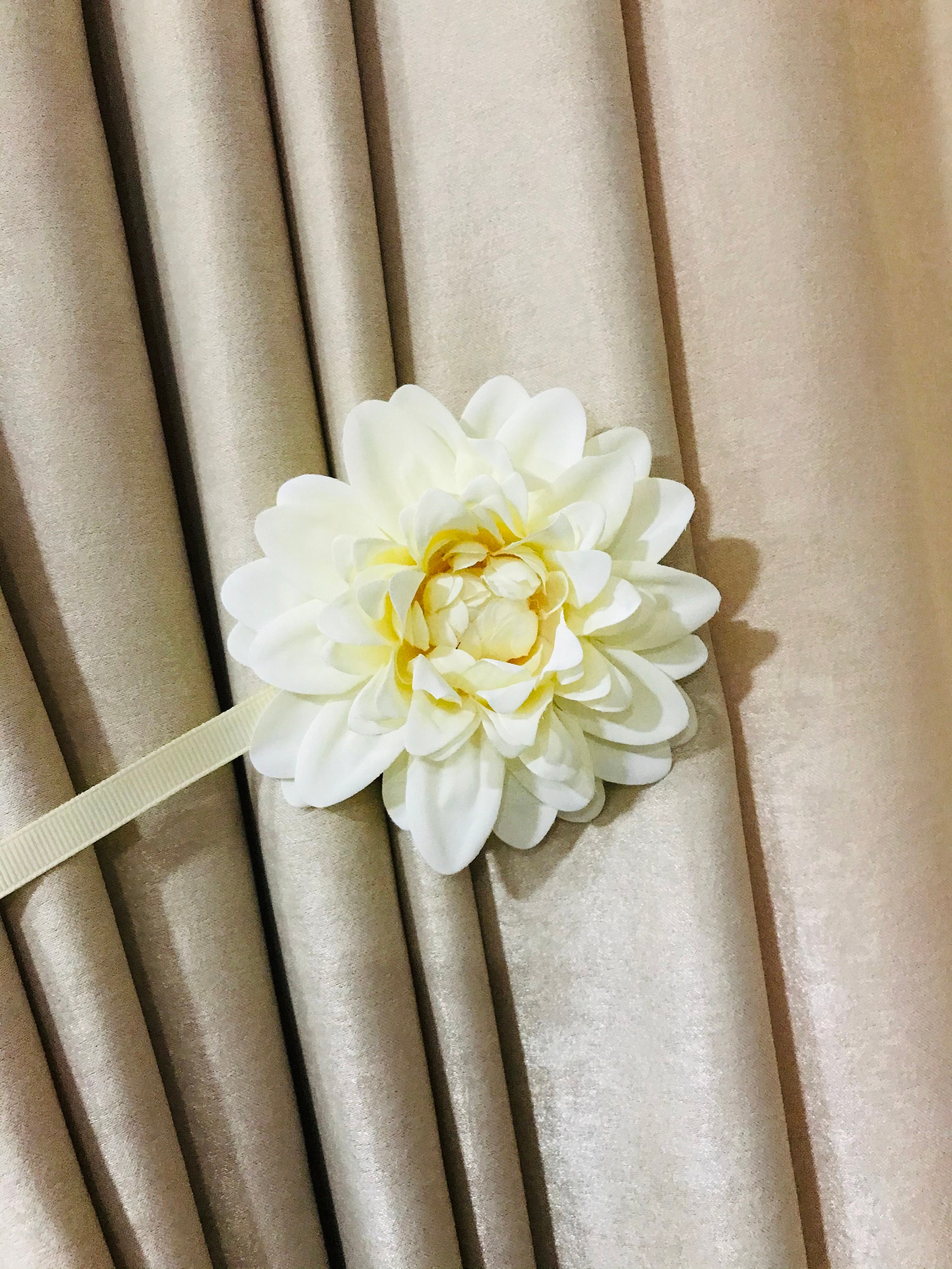DIY Curtain Tie Backs Color Ivory Etsy
