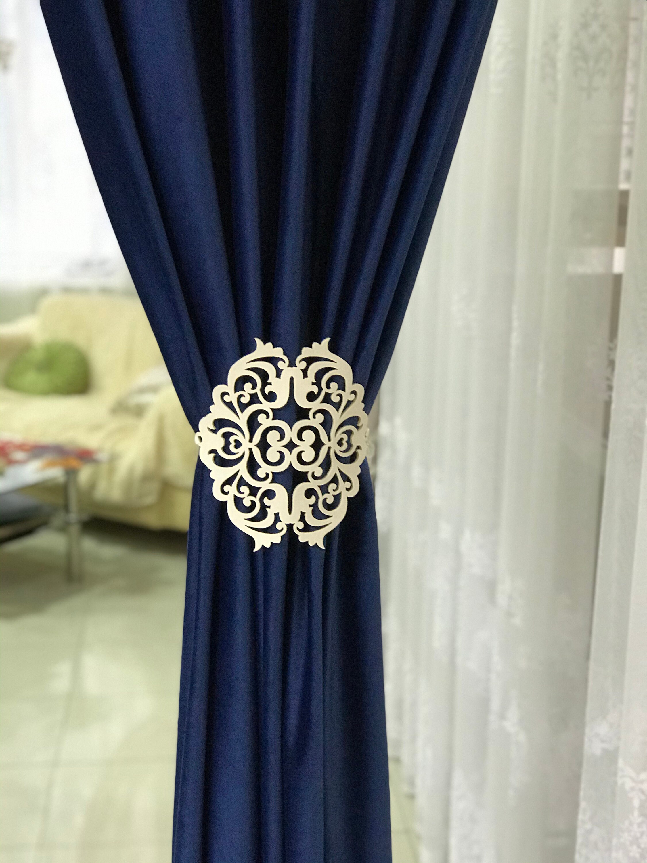 Vintage Curtain Tie Backs Ivory Color - Etsy