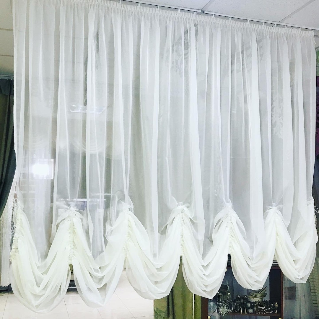 Curtains/ the Austrian Curtain/ Curtains Living Room Etsy