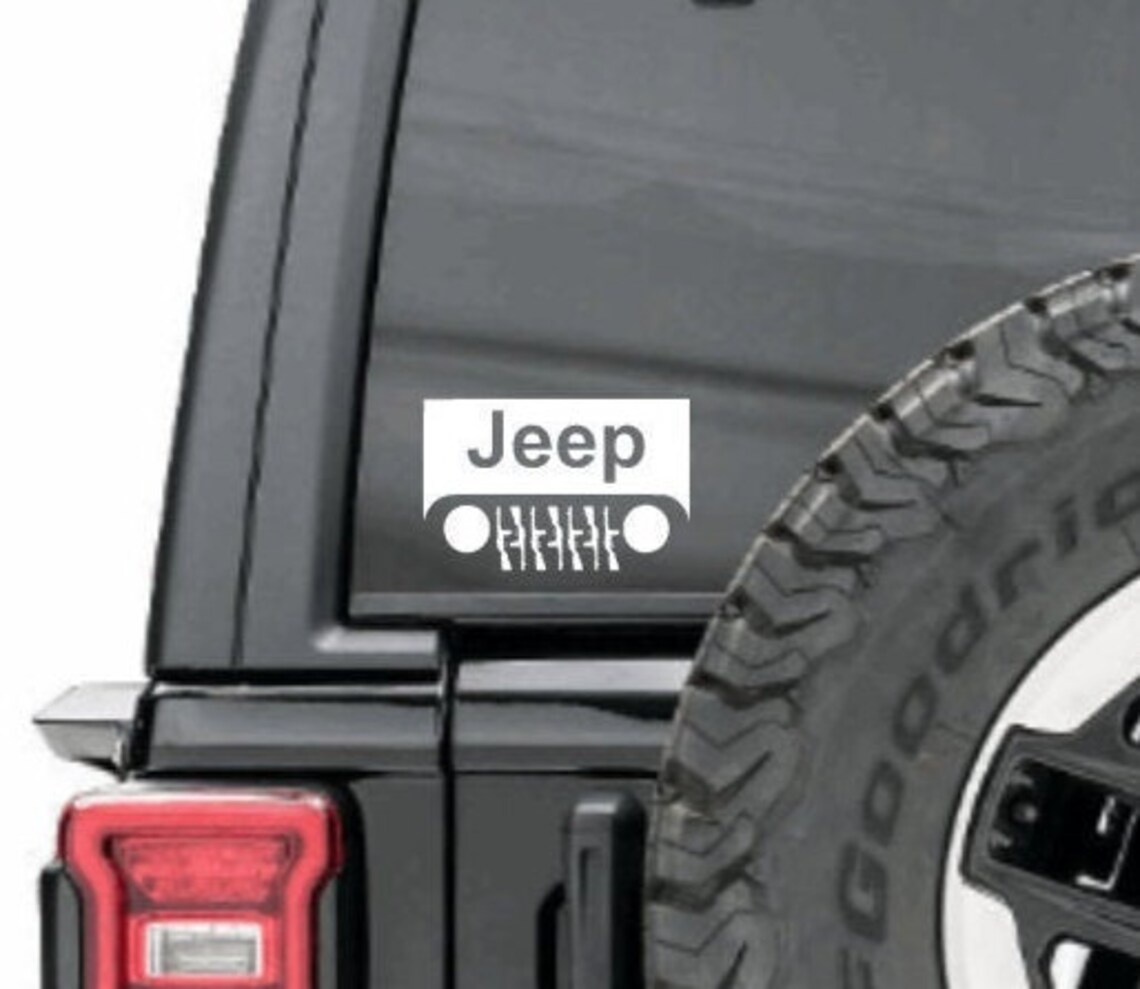 Jeep Logo with Guns Decal Etsy
