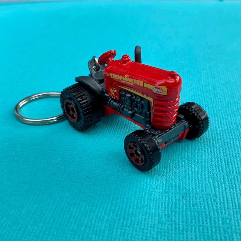 Tractor Matchbox Keychain Keyring Etsy