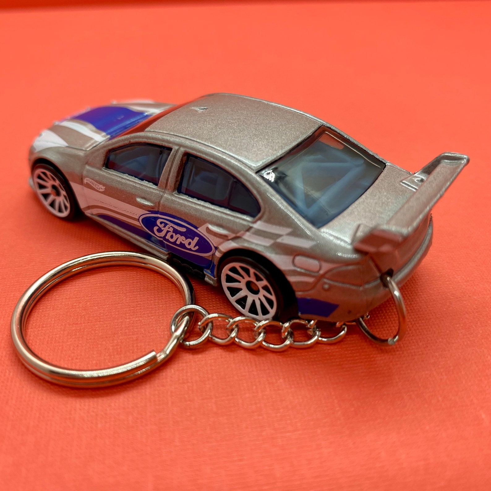 Ford Falcon Race Car Hot Wheels Keychain Keyring Silver Etsy