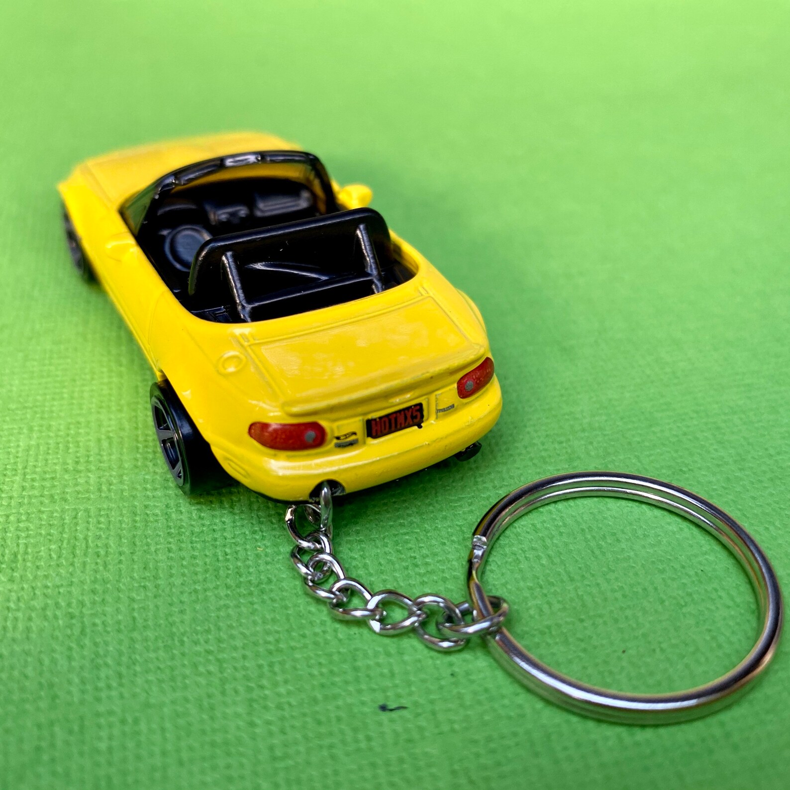 Mazda Miata MX5 Yellow Hot Wheels Keychain Keyring Jdm Etsy