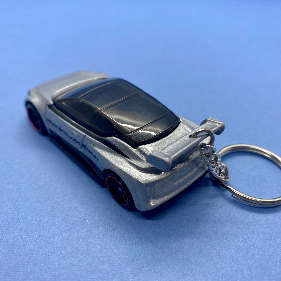 Nissan Leaf Nismo Car Keychain Keyring Silver Racecar Etsy