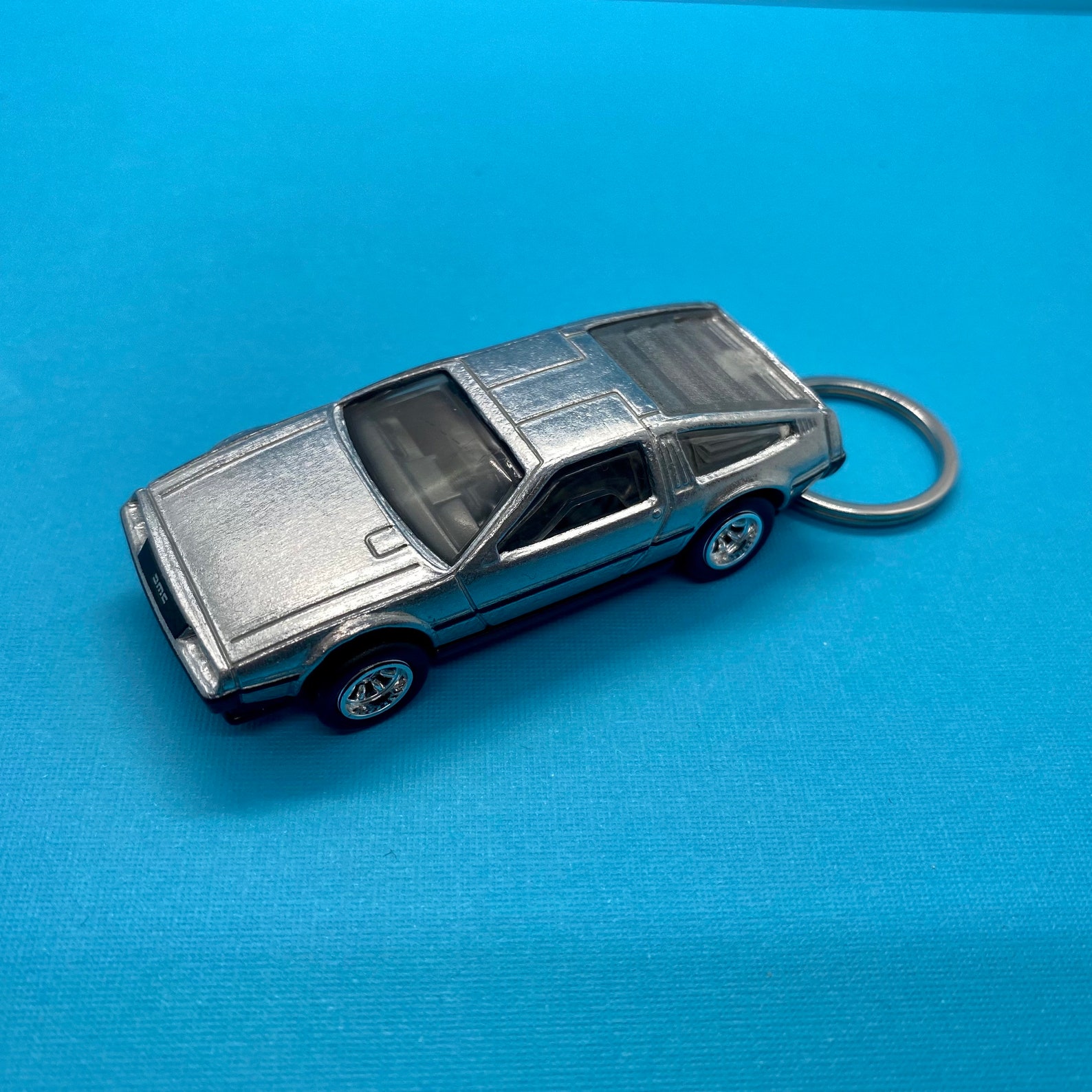 DMC Delorean Hot Wheels Car Keychain Keyring silver Back to Etsy