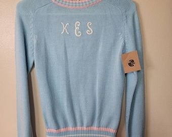 Vintage monogrammed sweater