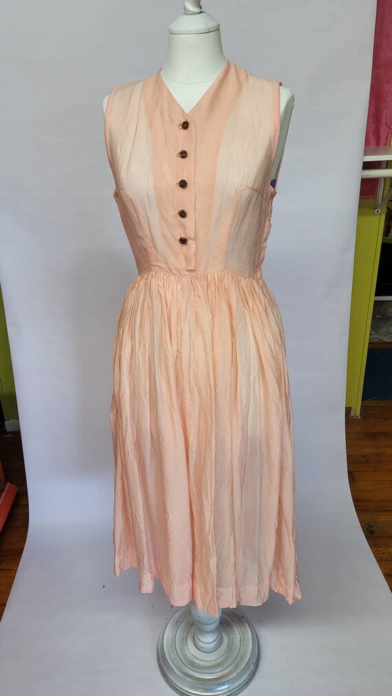 vintage sheer 1950s day dress